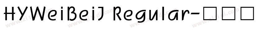 HYWeiBeiJ Regular字体转换